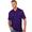 PURPLE | Men's Compass Short Sleeve Polo