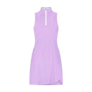 Women's Solid Zip Sleeveless Dress