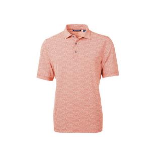 Men's Virtue Eco Pique Botanical Print Recycled Short Sleeve Polo